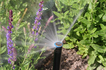 bewaesserung-beregnen-waessern-automatische-gartenberegnung (1) einstellbare Sprühwinkel schützen die Hauswand