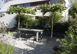 unversiegelte Terrasse - Wasser versickert leicht