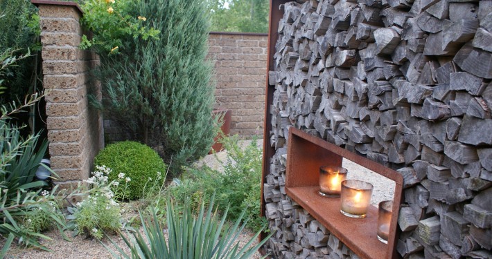 Edelstahl Objekte für den Garten