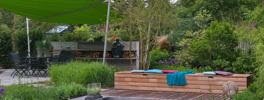 Gestaltungstrends Sitzplatz im Schatten